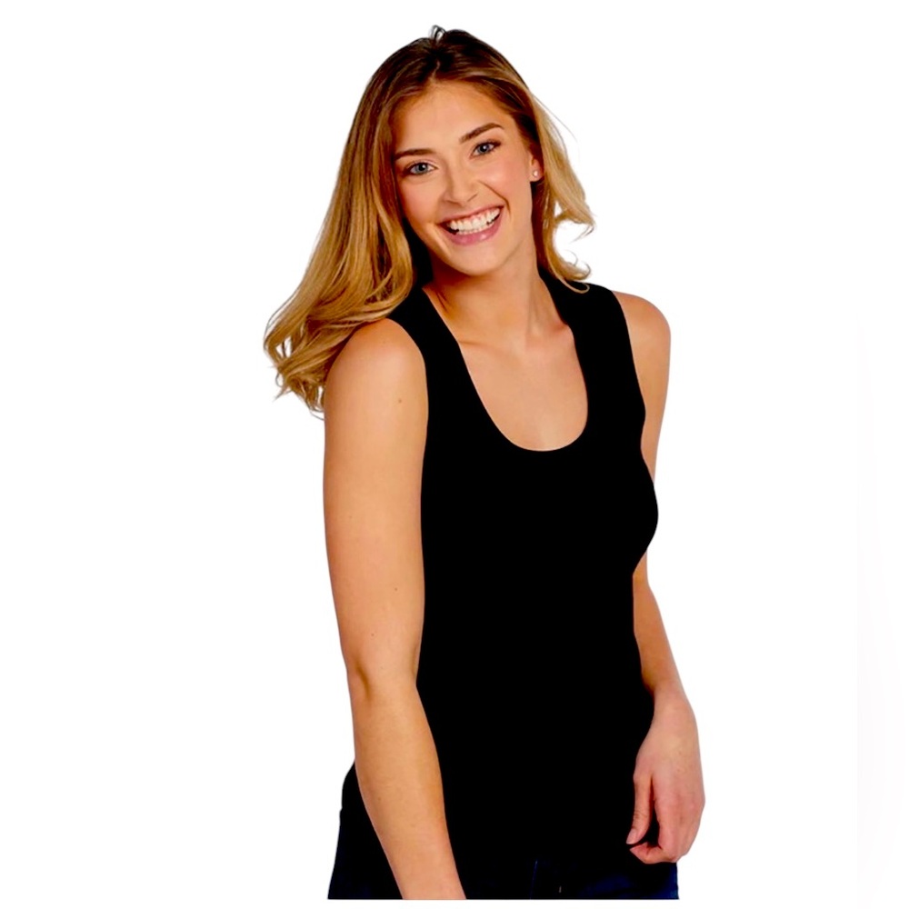 Woolx Ava Black Merino Wool Racerback Tank Top - Size M (EUC)